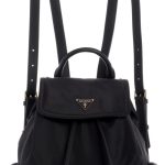 GUESS Womens Eco Gemma Backpack, Drawstring Flap, Black-0