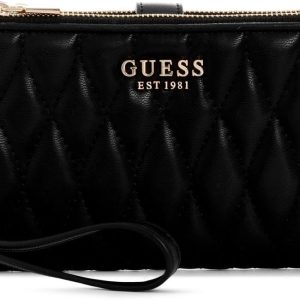 GUESS Valla Double Zip Organizer Wallet, Black guess valla double zip organizer wallet black screen