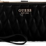 GUESS Valla Double Zip Organizer Wallet, Black guess valla double zip organizer wallet black screen