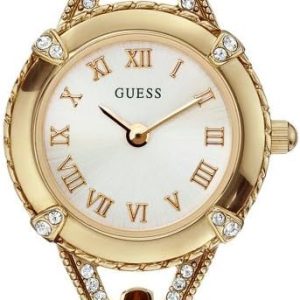 GUESS Petite Silver-Tone Crystal Bracelet Watch-0