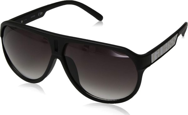 GUESS Men's Acetate Round Aviator Sunglasses-0