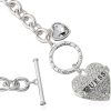 GUESS Women's Toggle Logo Charm Necklace, Silver, One Size guess womens toggle logo charm necklace silver one size fit