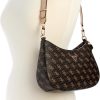 GUESS Noelle II Top Zip Shoulder Bag, Brown Logo-4
