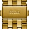 GUESS Women's Gold-Tone + Black Multifunction Steel Bracelet Watch s gold-tone black