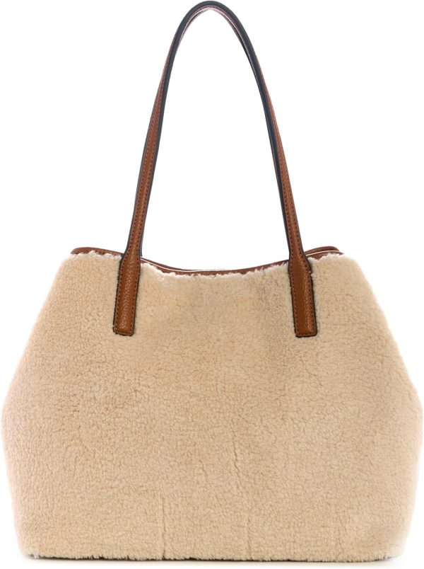 GUESS Victtoria 2 in 1 Tote, Natural/Cognac-3