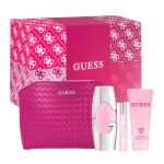 Guess 2.5oz EDP Spray, 0.5oz EDP Spray, 3.4oz Body Lotion, Pouch Women 4 Pc Gift Set 2 5oz edp