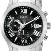 GUESS Men's Stainless Steel Gunmetal Chronograph Bracelet Watch stainless steel gunmetal