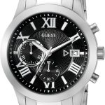 GUESS Men's Stainless Steel Gunmetal Chronograph Bracelet Watch stainless steel gunmetal