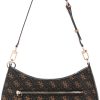 GUESS Noelle II Top Zip Shoulder Bag, Brown Logo-3