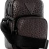 GUESS Mens Warner Camera Bag, Ground Coffee Brown-1