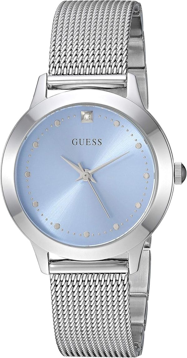 GUESS Stainless Steel Mesh Bracelet Watch guess stainless steel mesh bracelet watch