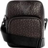GUESS Mens Warner Camera Bag, Ground Coffee Brown-0