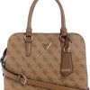 GUESS Sarai Status Satchel, Latte Logo guess sarai status satchel latte logo black