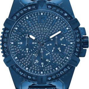 GUESS Stainless Steel Gold-Tone Crystal Embellished Bracelet Watch guess stainless steel gold-tone crystal embellished bracelet watch