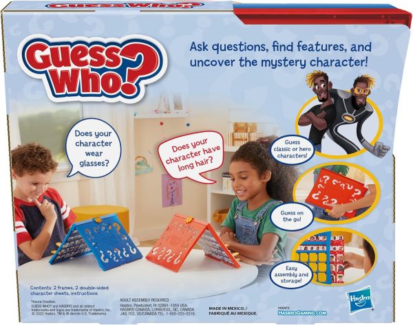 Hasbro Gaming Guess Who? Original,Easy to Load Frame,Double-Sided Character Sheet,2 Player Board Games for Kids,Guessing Games for Families,Ages 6 and Up gaming guess who