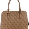GUESS Sarai Status Satchel, Latte Logo-3