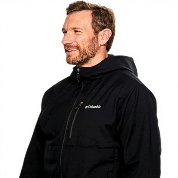 Giacca Softshell Columbia Uomo Nero Impermeabile Cappuccio