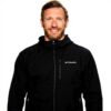 Giacca Softshell Columbia Uomo Nero Impermeabile Cappuccio