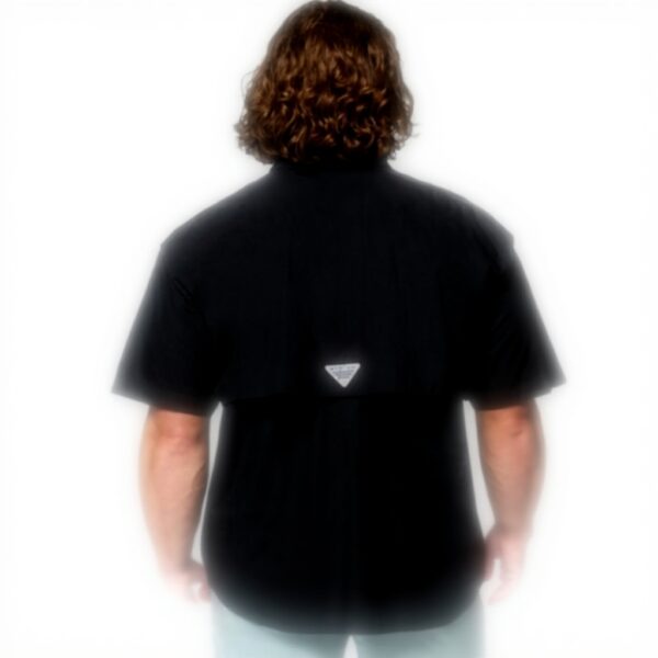 Columbia, Camicia a Maniche Corte Bonehead da Uomo, Nera, XXS