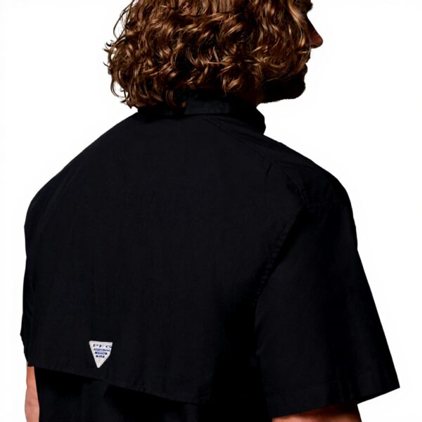 Columbia, Camicia a Maniche Corte Bonehead da Uomo, Nera, XXS