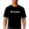 Columbia T-shirt Uomo Cotone Logo Basic Nero Taglia L