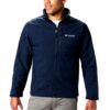 Columbia Softshell Giacca Uomo Impermeabile Antivento Blu