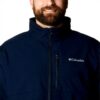 Columbia Softshell Giacca Uomo Impermeabile Antivento Blu