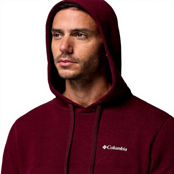 Columbia Felpa Uomo Trek Cappuccio Cotone Rich Wine Large