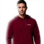 Columbia Felpa Uomo Trek Cappuccio Cotone Rich Wine Large