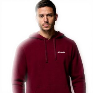 Columbia Felpa Uomo Trek Cappuccio Cotone Rich Wine Large
