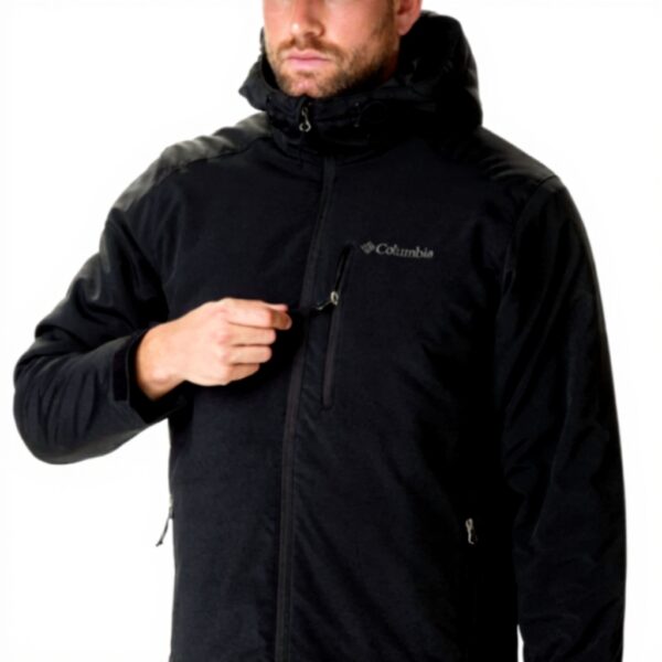 Columbia Giacca Softshell Uomo Impermeabile Antivento Nero