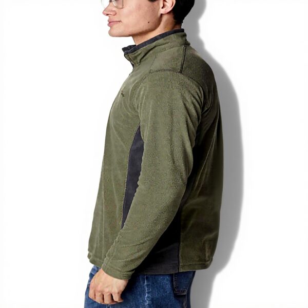 Columbia Maglia Pile Uomo Klamath Range Mezza Zip Verde