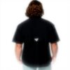 Camicia Columbia Uomo Cotone Pesca Maniche Corte Nero