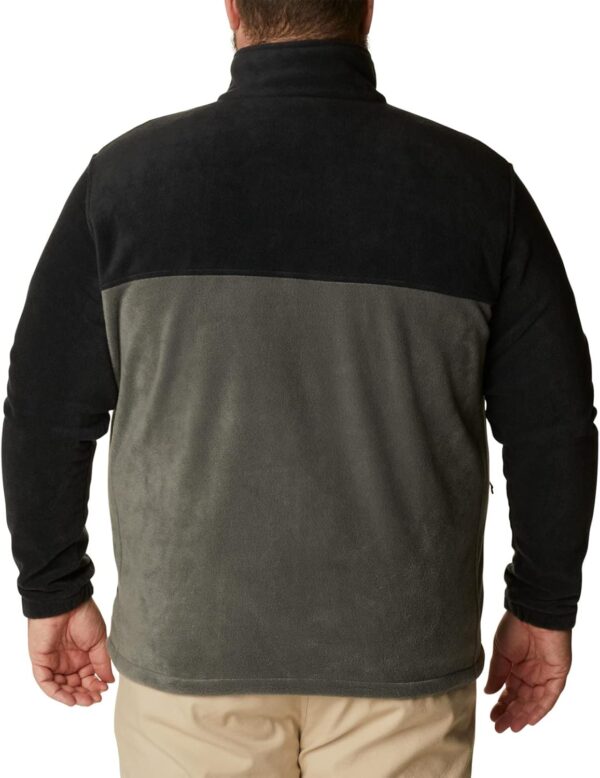 Columbia Giacca Pile Uomo Nero Barbecue Calda Morbida-8