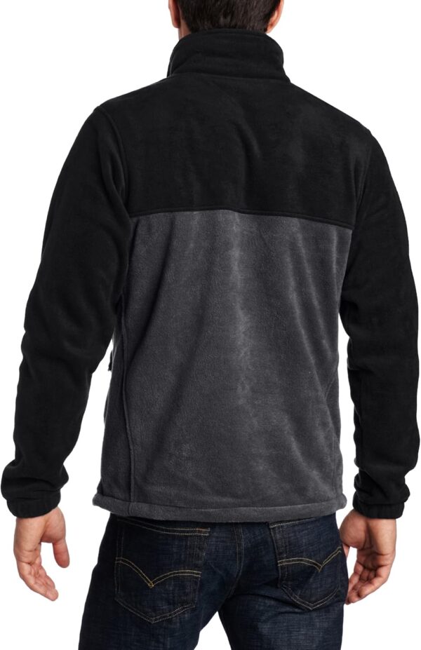 Columbia Giacca Pile Uomo Nero Barbecue Calda Morbida-1