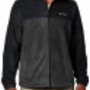 Columbia Giacca Pile Uomo Nero Barbecue Calda Morbida-0