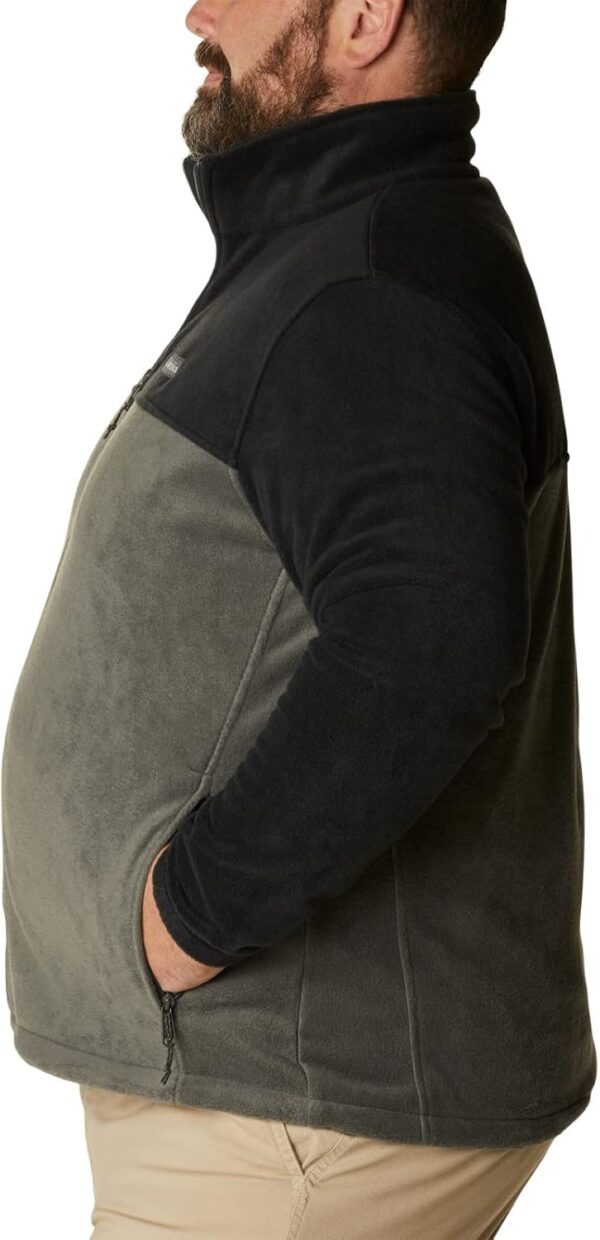 Columbia Giacca Pile Uomo Nero Barbecue Calda Morbida-9