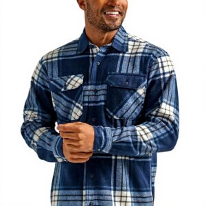 Camicia Wrangler pile plaid uomo comoda calda taglie forti