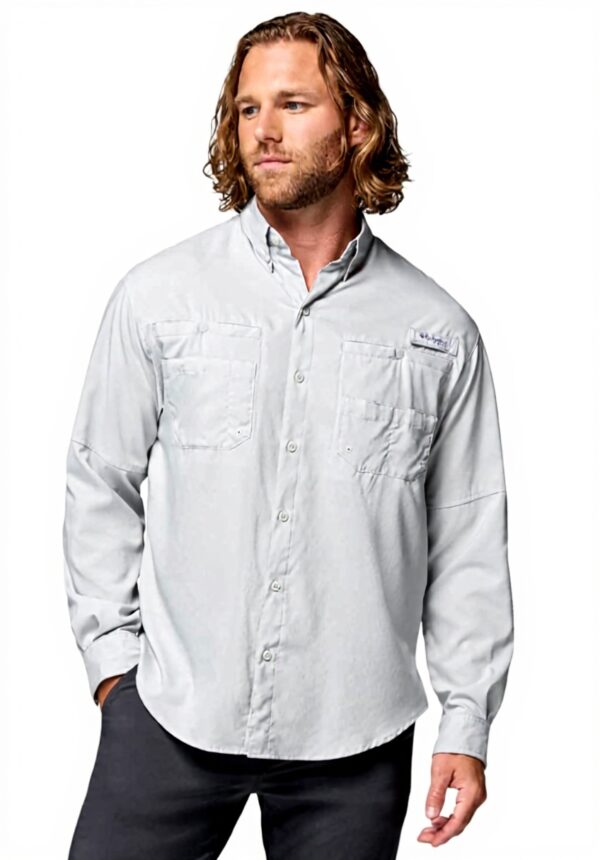 Columbia Tamiami II LS Shirt Uomo Polo Tessuto Traspirante