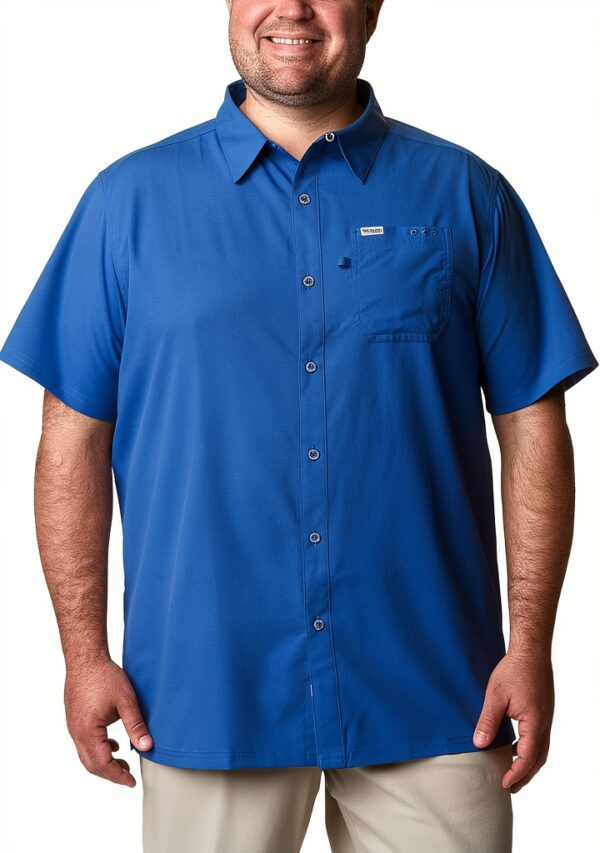 Camicia Columbia Uomo Omni-Wick Protezione Solare Blu