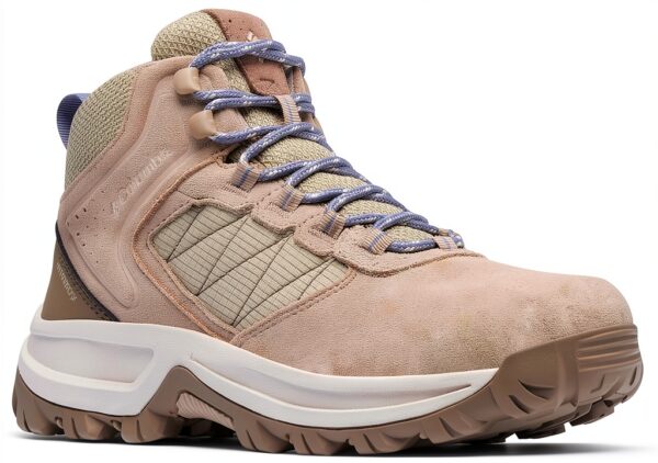 Scarponcini trekking donna Columbia pelle tela marrone