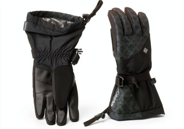 Columbia Guanti Donna Sci Caldi Impermeabili Nero