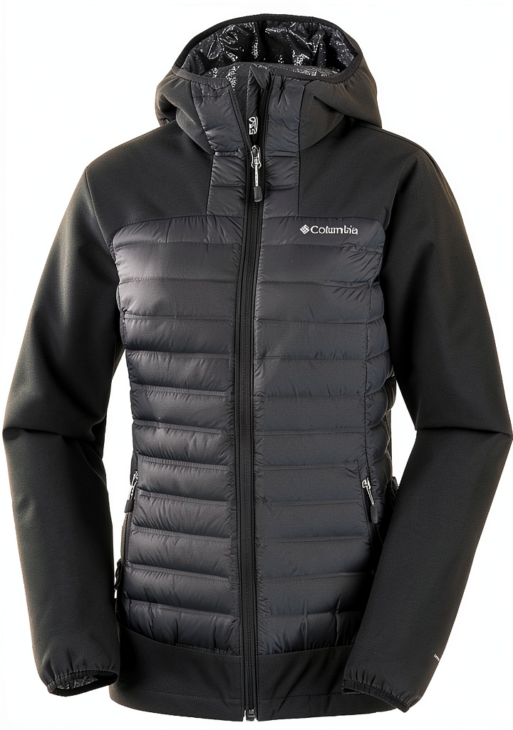 'Giacca Columbia Donna indossata in un ambiente montano'