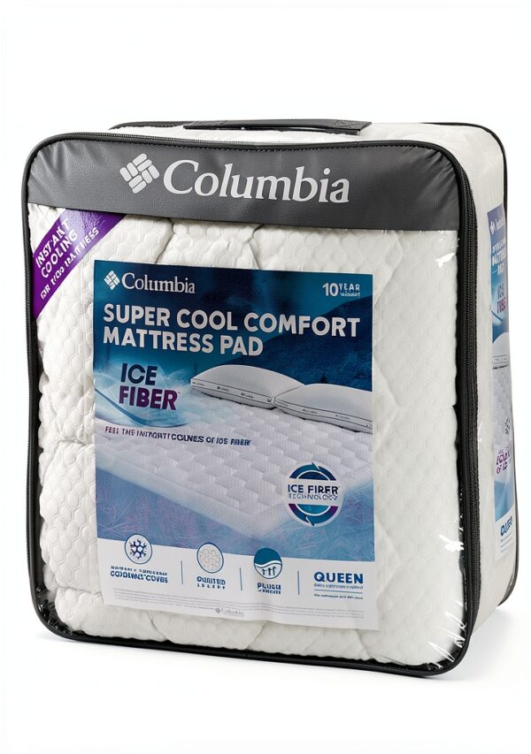 Coprimaterasso Columbia Ice Fiber Cooling Plush Twin Size